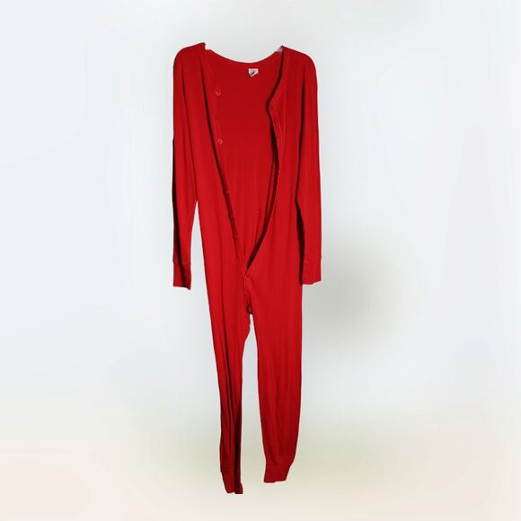 Morgan Mills Long Handles Classic Red Union Suit, long Johns base layer size LG - Picture 3 of 5